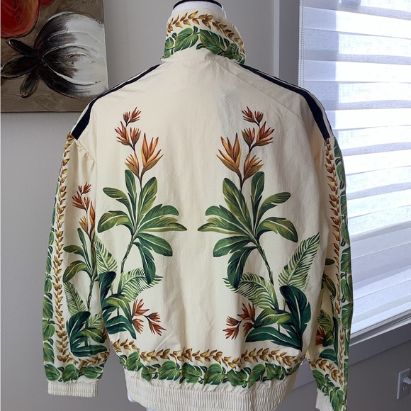 Adidas x FARM Rio Breeze Cream Tropical- Print Jacket, LIMITED EDITION 🌱 - Picture 4 of 9